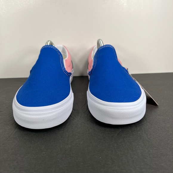 NEW Vans Classic Slip On Retro Court Multi Color Skate Sneakers - Picture 3 of 8